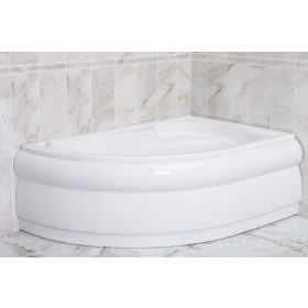   Favorit SIESTA D aszimmetrikus szaniter akril kád JOBBOS előlappal - állvánnyal 150 x 100 cm