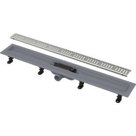   ALCA APZ10-550 SIMPLE zuhanyfolyóka, műanyag alaptest, fém rács, kombinált bűzzár