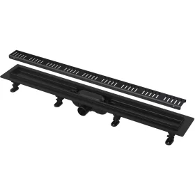   ALCA APZ10BLACK-950 SIMPLE zuhanyfolyóka, műanyag alaptest, fém rács, kombinált  bűzzár