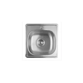   Aqualine-Sapho rozsdamentes mosogatótálca 1 medencés 48x48/18cm (AQ4848B)