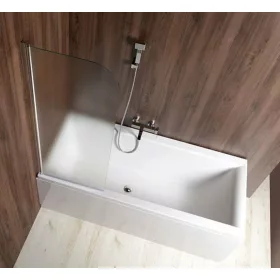 Aqualine VILMA kádparaván Balos 60x140 áttetsző AQ6018L