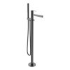 AREZZO design ELEGANT szabadonálló kád csaptelep, Gun metal (metál szürke) 