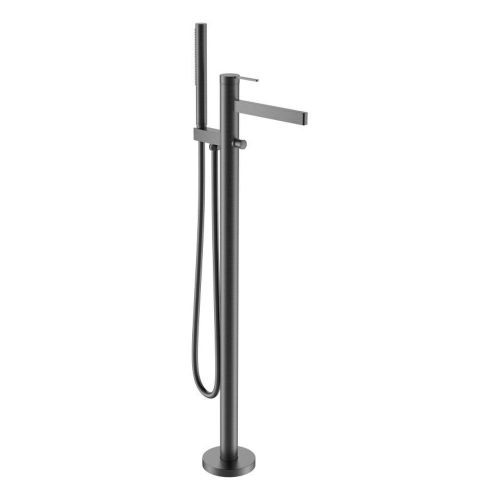 AREZZO design ELEGANT szabadonálló kád csaptelep, Gun metal (metál szürke) 