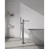 AREZZO design ELEGANT szabadonálló kád csaptelep, Gun metal (metál szürke) 