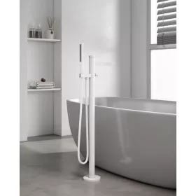  AREZZO design ELEGANT szabadonálló kád csaptelep, Matt fehér AR-10095MW