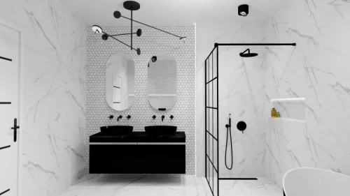 AREZZO design pultra ültethető mosdó RIKA 52x40 matt fekete