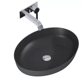   AREZZO design pultra ültethető mosdó RIKA 52x40 matt antracit