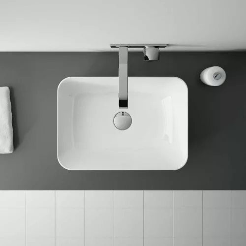 AREZZO design pultra ültethető mosdó RENI 46x33, fehér