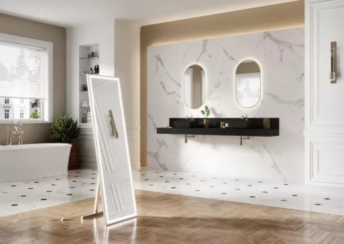 AREZZO design pultra ültethető mosdó RENI 46x33, matt fekete