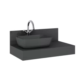   AREZZO design pultra ültethető mosdó RENI 46x33, matt antracit