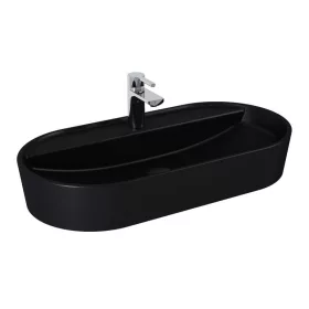   AREZZO design pultra ültethető mosdó BABETTE 82X41 matt fekete