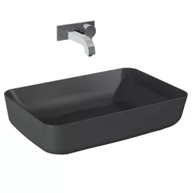   AREZZO design pultra ültethető mosdó NOMIA 50x39, matt antracit
