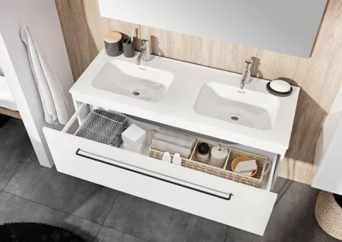 AREZZO design SKAPPA 120 cm-es dupla mosdó