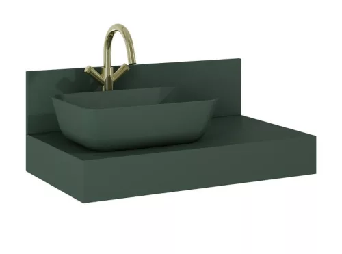 AREZZO design pultra ültethető mosdó RENI 46x33, matt zöld