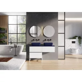   AREZZO design pultra ültethető mosdó RENI 46x33, matt kék