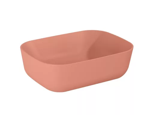 AREZZO design pultra ültethető mosdó RENI 46x33, terra pink