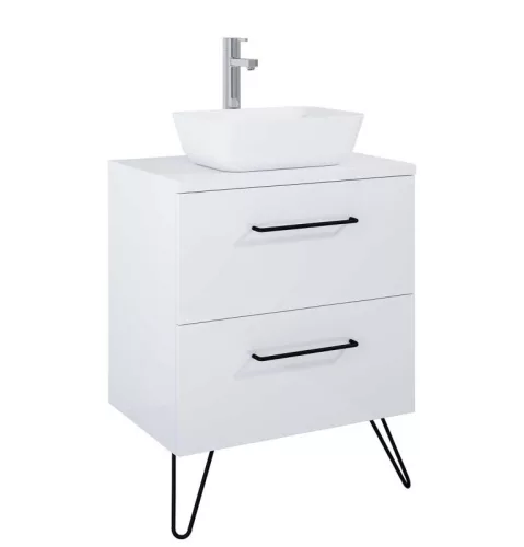 AREZZO design 70x46 cm mosdópult, Mf. Fehér színben