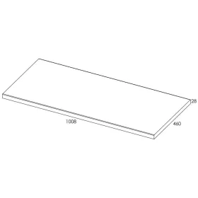 AREZZO design 100x46 cm mosdópult, Mf. Fehér színben