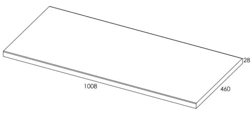 AREZZO design 100x46 cm mosdópult, Mf. Fehér színben