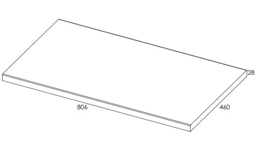 AREZZO design 80x46 cm mosdópult, Természetes tölgy színben