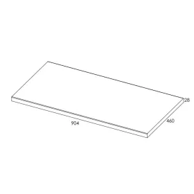AREZZO design 90x46 cm mosdópult, Természetes tölgy