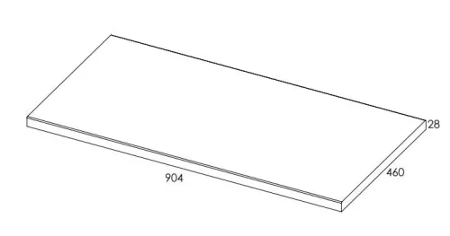 AREZZO design 90x46 cm mosdópult, Természetes tölgy