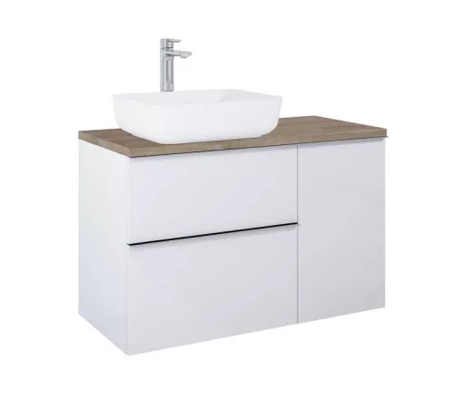 AREZZO design 100x46 cm mosdópult, Természetes tölgy színben