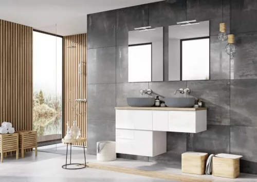 AREZZO design 120x46 cm mosdópult, Természetes tölgy