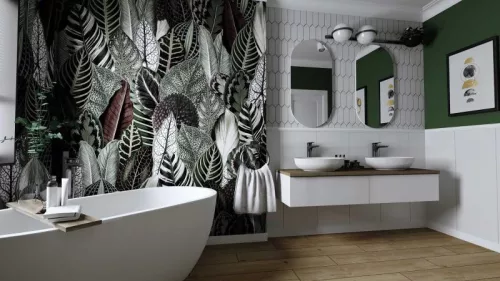AREZZO design 160x46 cm mosdópult, Természetes tölgy színben