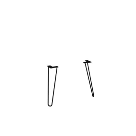 AREZZO design CARMEL fekete láb 45,6 cm (2 db )