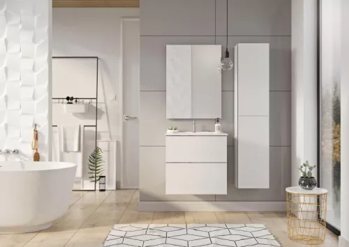 AREZZO design MONTEREY 40 cm-es felsőszekrény (31,6 cm mély)1 ajtóval Mf. fehér színben