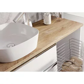 AREZZO design 90x49,4x2,8 cm mosdópult, Természetes tölgy