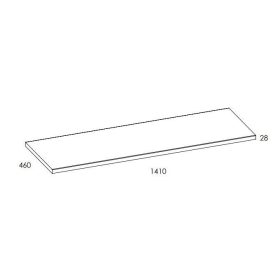 AREZZO design 140x46 cm mosdópult, Természetes tölgy