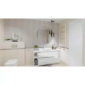   AREZZO design MONTEREY Duo 20 cm-es nyitott elem Mf. fehér színben
