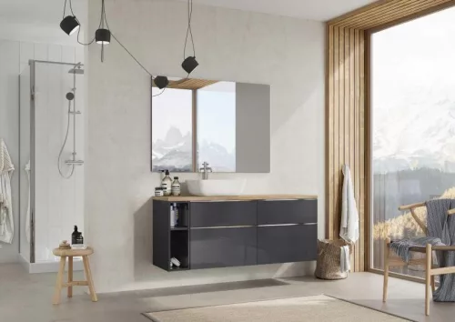 AREZZO design MONTEREY Duo 20 cm-es nyitott elem Mf. antracit színben