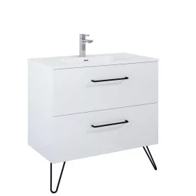   AREZZO design CARMEL 90cm-es alsószekrény 2 fiókkal, Mf. Fehér színben