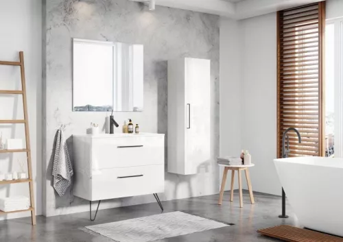 AREZZO design CARMEL fekete láb 20cm (2 db )