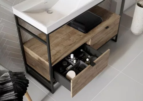 AREZZO design fiókrendező 400 mm, L méret, matt antracit