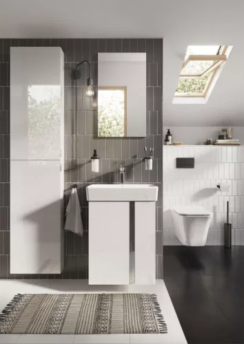 AREZZO design univerzális állószekrény bármely modellhez 40 cm-es, 2 ajtós, matt szürke