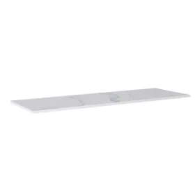   AREZZO design CALACATTA márvány 190x49,4 cm mosdópult matt fehér színben, 20 mm