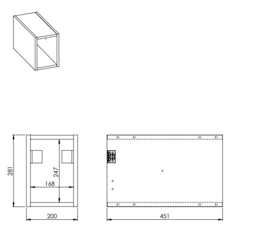 AREZZO design MONTEREY Slim 20 cm-es nyitott elem Matt Fehér színben