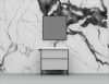 AREZZO design MONTEREY oldalsó fekete fémkeret