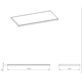   AREZZO design 100x49,4x2,8 cm mosdópult, Természetes tölgy