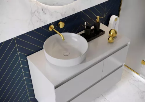 AREZZO design márványpult 100/46/1,5 matt világos szürke