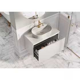 AREZZO design márványpult 140/46/1,5 matt v. szürke