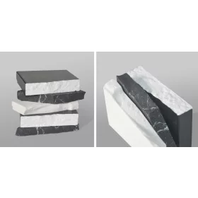 AREZZO design márványpult 160/46/1,5 matt világos szürke