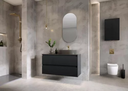 AREZZO design márványpult 60/46/1,5 matt antracit