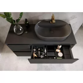 AREZZO design márványpult 100/46/1,5 matt antracit