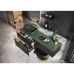 AREZZO design márványpult 80/46/1,5 matt zöld