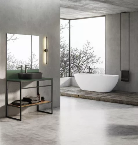 AREZZO design márványpult 100/46/1,5 matt zöld